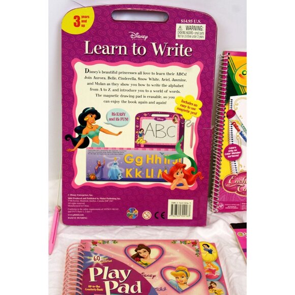 Disney Princess Activity Set Learn Write Color Wonder Crayons Play Pad Stickers - Picture 16 of 16